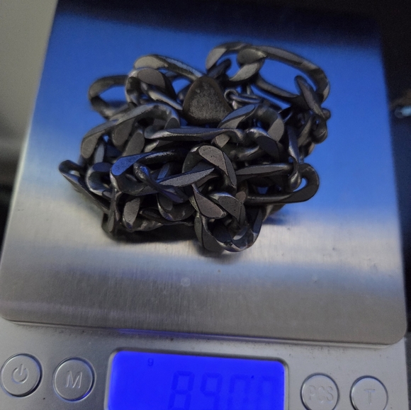 Old Broken Heavy Sterling 925 Chain - Picture 12 of 12